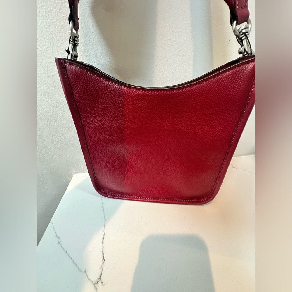 J. Jill NWT Leather Shoulder or Crossbody  Bag in Cranberry Red